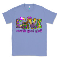 Colony Blue Love Mardi Gras Y'all Classic Tee - HowdyJamesFarm