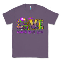 Lavender Love Mardi Gras Y'all Classic Tee - HowdyJamesFarm