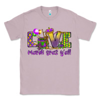 Lilac Love Mardi Gras Y'all Classic Tee - HowdyJamesFarm