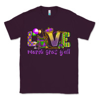 Plum Love Mardi Gras Y'all Classic Tee - HowdyJamesFarm