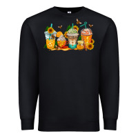 Black bumble bee coffee cups Premium Sweatshirt - AdoDesignShop