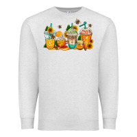 Oatmeal Heather bumble bee coffee cups Premium Sweatshirt - AdoDesignShop