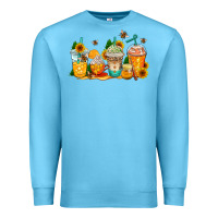 Ocean Blue bumble bee coffee cups Premium Sweatshirt - AdoDesignShop