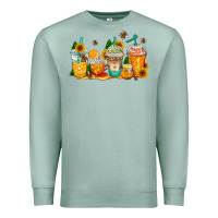 Seafoam bumble bee coffee cups Premium Sweatshirt - AdoDesignShop