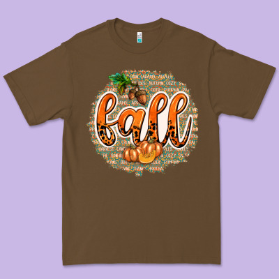 Fall With Background Premium Tee Designed By Texasbilliewilder