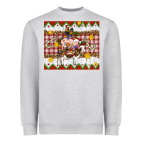 Heather Grey Stacked Christmas Farm Heavyweight Sweatshirt - Artiststas