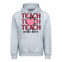 Heather Grey teach with love Urban Hoodie - JahusDesignShop