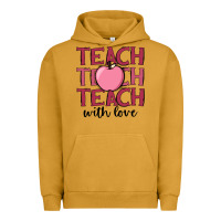 Pigment Peanut Butter teach with love Urban Hoodie - JahusDesignShop