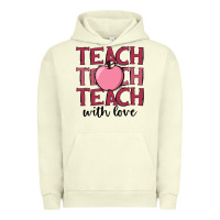 Pigment Pistachio teach with love Urban Hoodie - JahusDesignShop