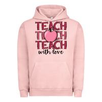 Pigment Salmon teach with love Urban Hoodie - JahusDesignShop