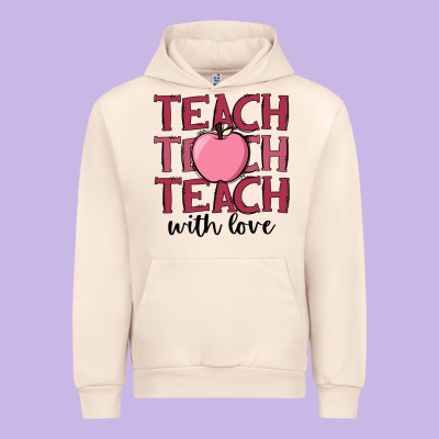 Teach With Love Urban Hoodie Designed By Jahusdesignshop
