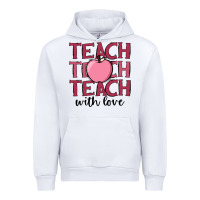 White teach with love Urban Hoodie - JahusDesignShop
