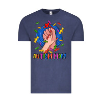 Vintage Denim Autism Mom Vintage Tee - CowGirlArtShop