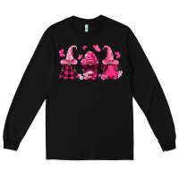 Black breast cancer afro gnomies Long Sleeve Tee - FaDigitalArtStudio
