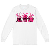 White breast cancer afro gnomies Long Sleeve Tee - FaDigitalArtStudio