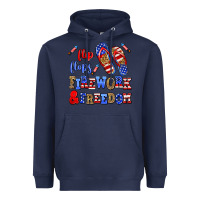 Navy flip flops fireworks and freedom Heavyweight Hoodie - AdoDesignShop