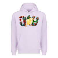Lilac Christmas Joy With Chick Premium Hoodie - RanaPortraitStore