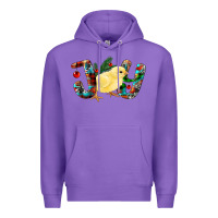 Purple Christmas Joy With Chick Premium Hoodie - RanaPortraitStore