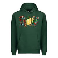 Sports Green Christmas Joy With Chick Premium Hoodie - RanaPortraitStore