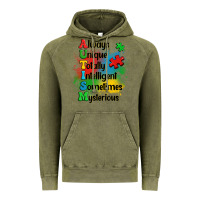 Vintage Olive always unique autism Vintage Hoodie - OliviaCreatesArt