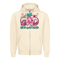 Sandshell with god all things are possible Zipper Hoodie - BarkalooDesign