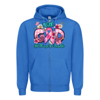 True Royal with god all things are possible Zipper Hoodie - BarkalooDesign