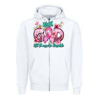 White with god all things are possible Zipper Hoodie - BarkalooDesign