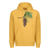 Mustard white pine cone Premium Hoodie - LillyAllenDesigns