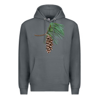Rock white pine cone Premium Hoodie - LillyAllenDesigns