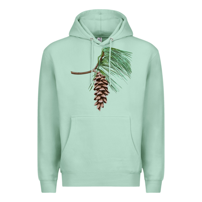 White Pine Cone Premium Hoodie by LillyAllenDesigns | Teevron