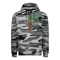 Slate Camo white pine cone Premium Hoodie - LillyAllenDesigns