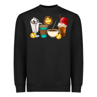 Black Softball coffee cups Heavyweight Sweatshirt - Artiststas