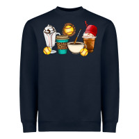 Navy Softball coffee cups Heavyweight Sweatshirt - Artiststas