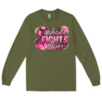 Army Green Nobody fights alone Cancer Long Sleeve Tee - FaDigitalArtStudio