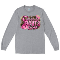 Heather Grey Nobody fights alone Cancer Long Sleeve Tee - FaDigitalArtStudio