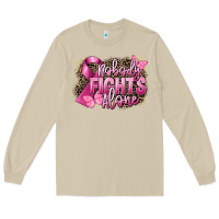 Mushroom Nobody fights alone Cancer Long Sleeve Tee - FaDigitalArtStudio