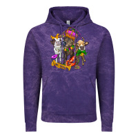 Cloud Purple little cows and mardi gras party olivia Vintage Hoodie - OliviaCreatesArt