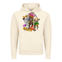 Vintage Artic little cows and mardi gras party olivia Vintage Hoodie - OliviaCreatesArt
