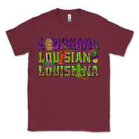 Burgundy Louisiana Louisiana Louisiana Classic Tee - HowdyJamesFarm