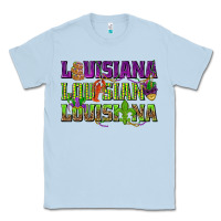 Dusty Blue Louisiana Louisiana Louisiana Classic Tee - HowdyJamesFarm