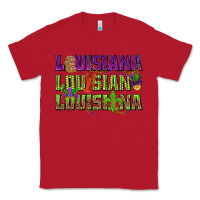 Red Louisiana Louisiana Louisiana Classic Tee - HowdyJamesFarm