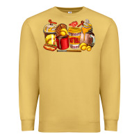 Antique Gold softball coffee cups Premium Sweatshirt - AdoDesignShop