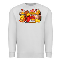 Dove Grey softball coffee cups Premium Sweatshirt - AdoDesignShop