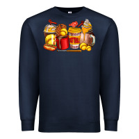 Navy softball coffee cups Premium Sweatshirt - AdoDesignShop