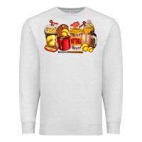 Oatmeal Heather softball coffee cups Premium Sweatshirt - AdoDesignShop