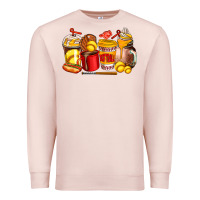 Pale Pink softball coffee cups Premium Sweatshirt - AdoDesignShop