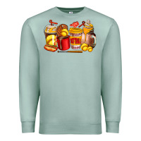 Seafoam softball coffee cups Premium Sweatshirt - AdoDesignShop