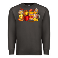 Smoke softball coffee cups Premium Sweatshirt - AdoDesignShop