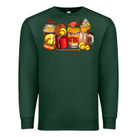 Sports Green softball coffee cups Premium Sweatshirt - AdoDesignShop