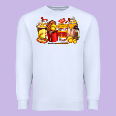 Softball Coffee Cups Premium Sweatshirt Designed By Adodesignshop